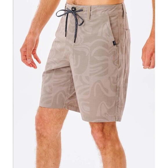 NWT Rip Curl Boardwalk SWC Hybrid Drawstring Shorts Washed Moss Size 32 - Picture 1 of 5